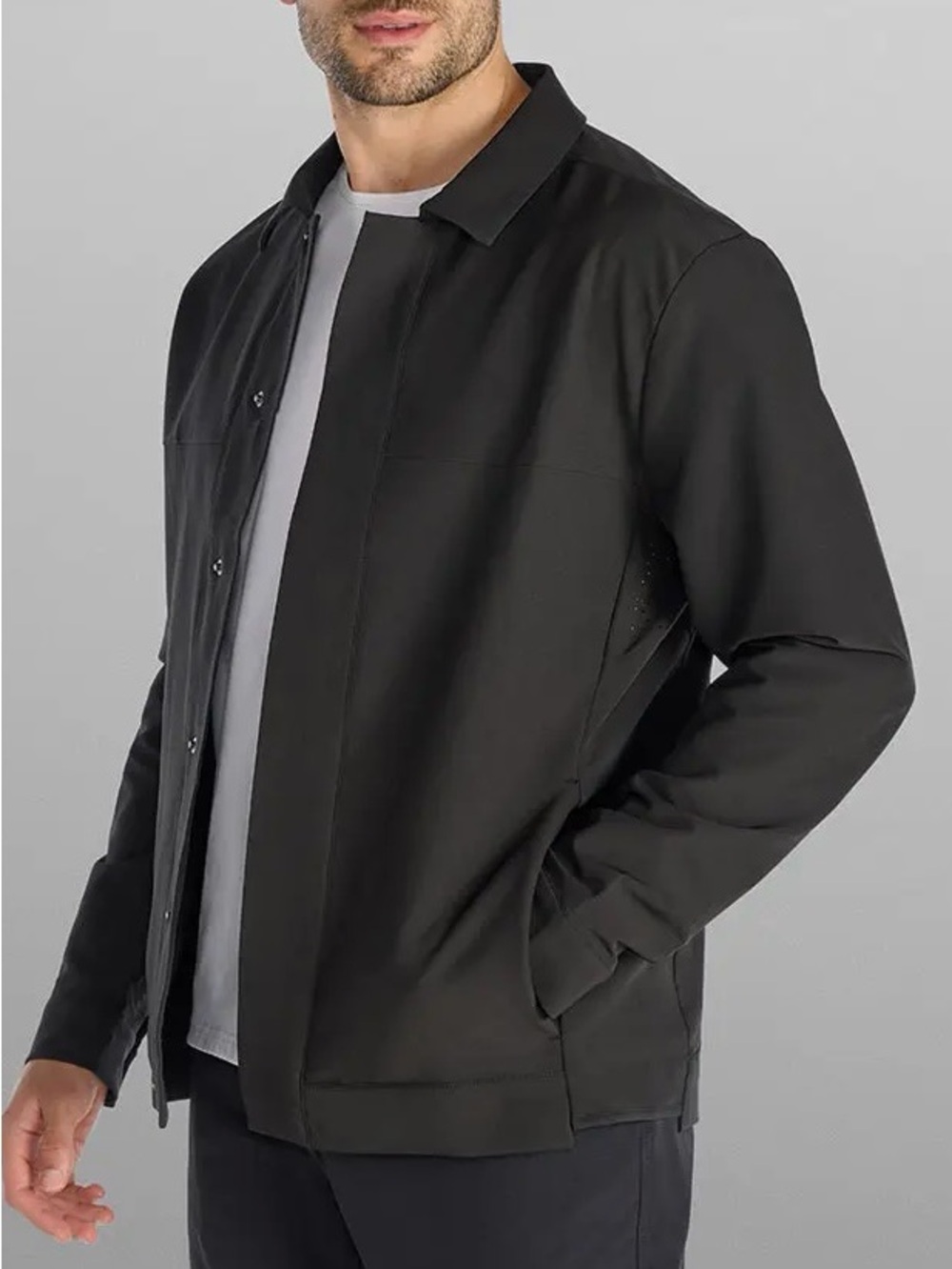 BYLT District Jacket Black Size L NWT Water-Resistant Stretch